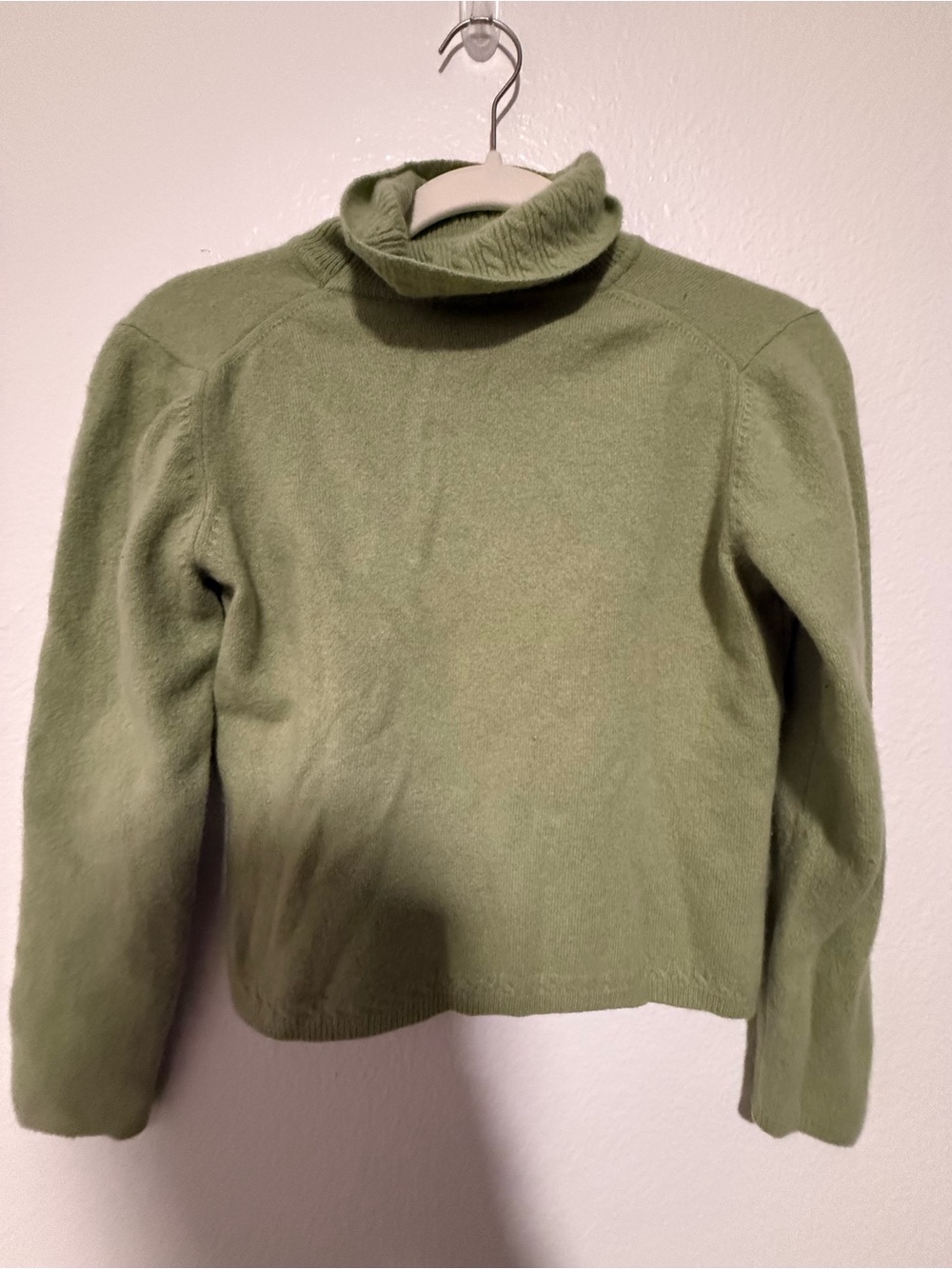 Daks Olive Cowl Neck Knit Sweater